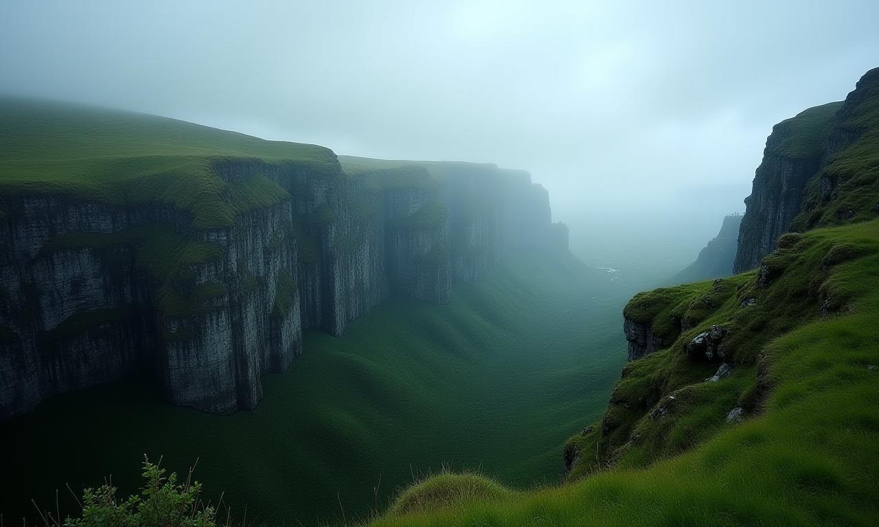 Fermanagh landscape showing ancient rock formations
